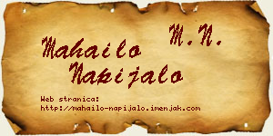 Mahailo Napijalo vizit kartica